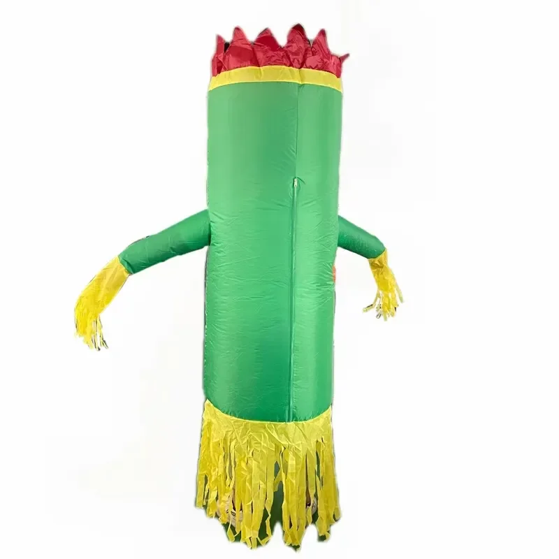 Funny Alien Inflatable Costume Halloween Party Swingman Suit Waving Air Dancer Mascot Outfit for Men Women Cosplay Decor