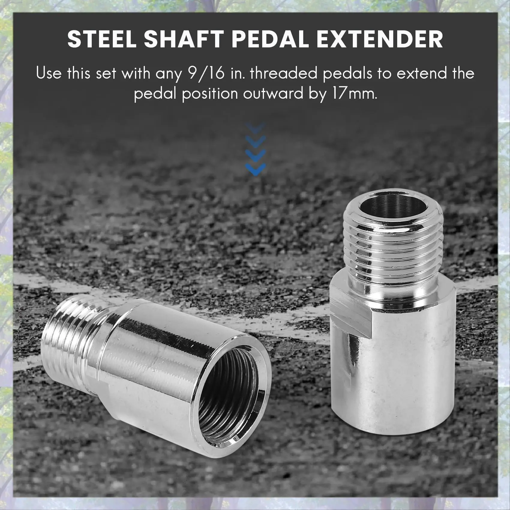 Mountain Road Bicycle Pedal Lock Extension Shaft Pedal Extension Extension Shaft Pedal Extender For MTB Bicycle Pedal