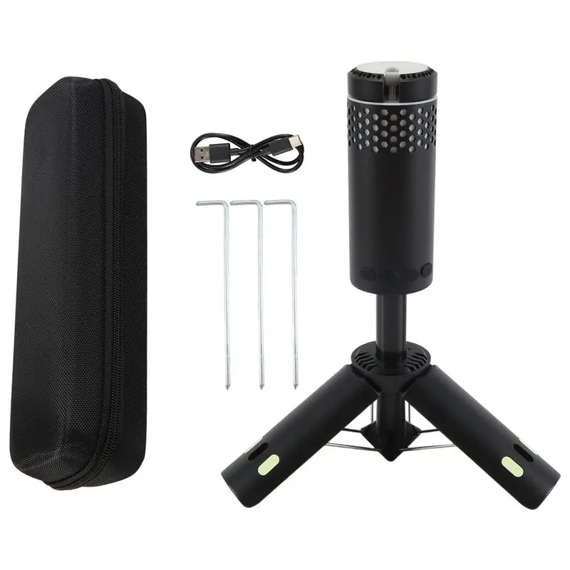 ABKW-Outdoor Telescopic Camping Light 10000Mah Portable LED Work Light Magnet Tripod Base Tent Telescoping Camping Lantern