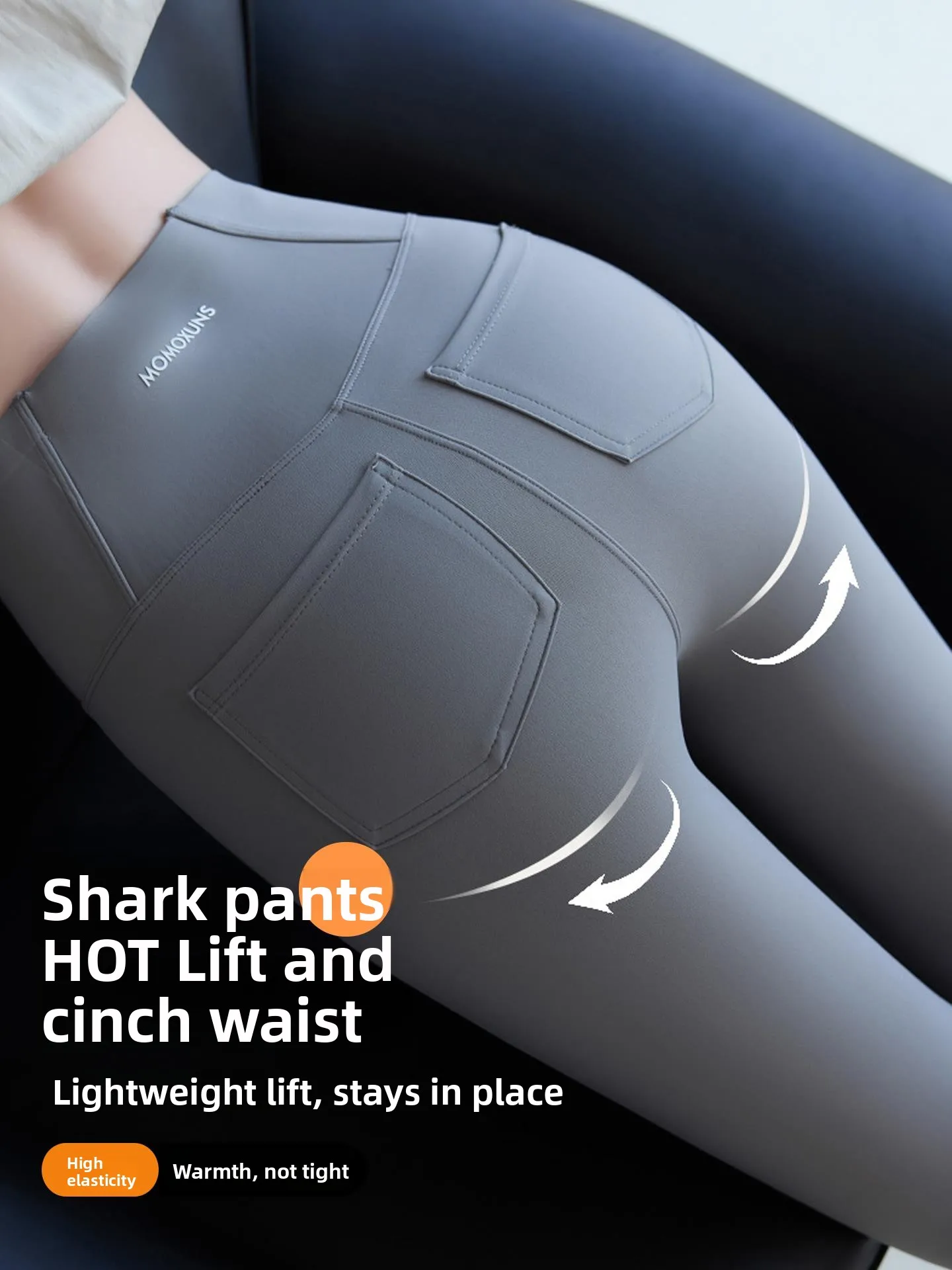 

Брюки для йоги Thiened Fce с высокой талией. Женская осенне-зимняя верхняя одежда. Брюки из коровьей кожи. Теплый базовый слой.