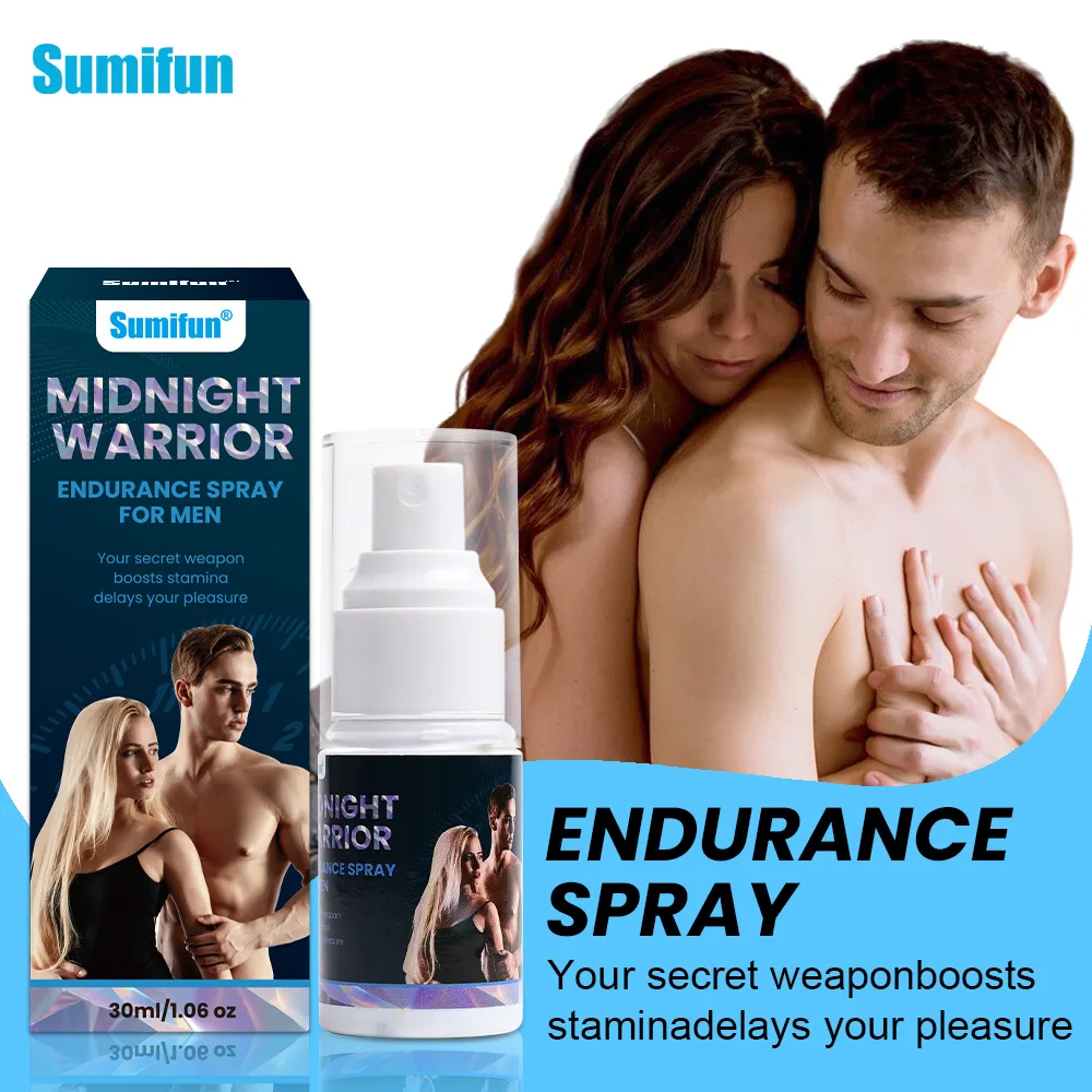 สเปรย์ฉีดเพิ่มความสุขสำหรับคู่รัก รุ่น Midnight War God Men's Rechargeable Overtime Spray รุ่น K50037