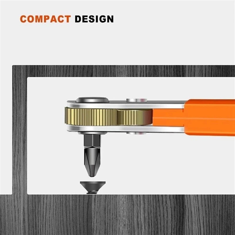 Two-Way Ratchet Screwdriver Combination Kit With 33 Screwdriver Head Right-Angle Corner Wrench Screwdriver Head Set Accessories