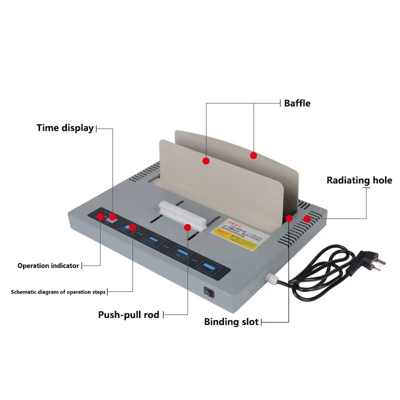 

2025 220V Manual Binding Machine Financial Voucher File A4 Envelope Hot Melt Binding Machine 50S Fast Hot