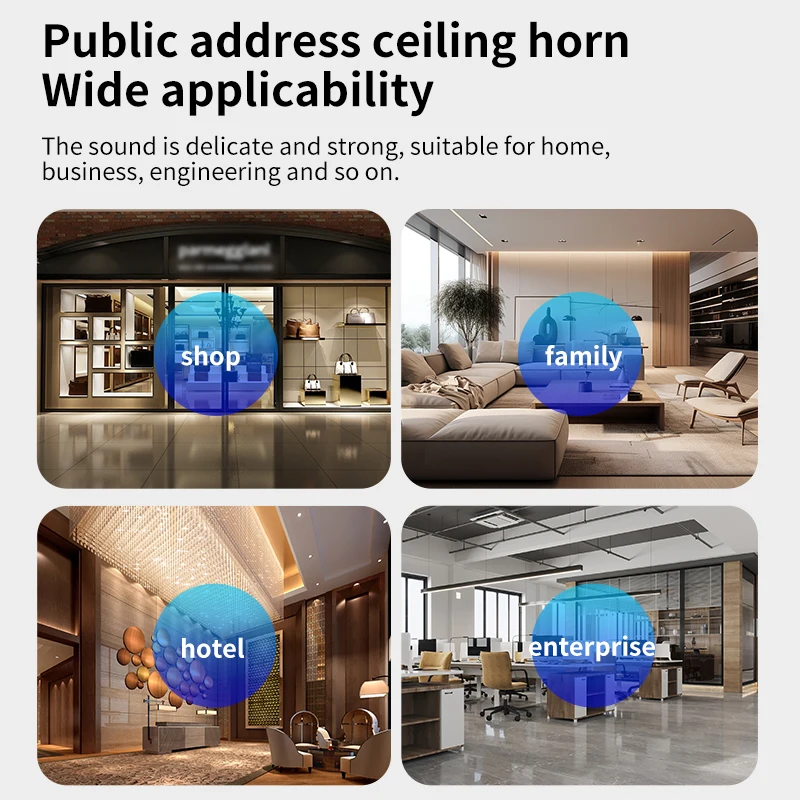Oupushi KS-809 store background music ceiling speaker 5-inch 6-inch broadcasting ceiling speaker all metal ceiling sound system