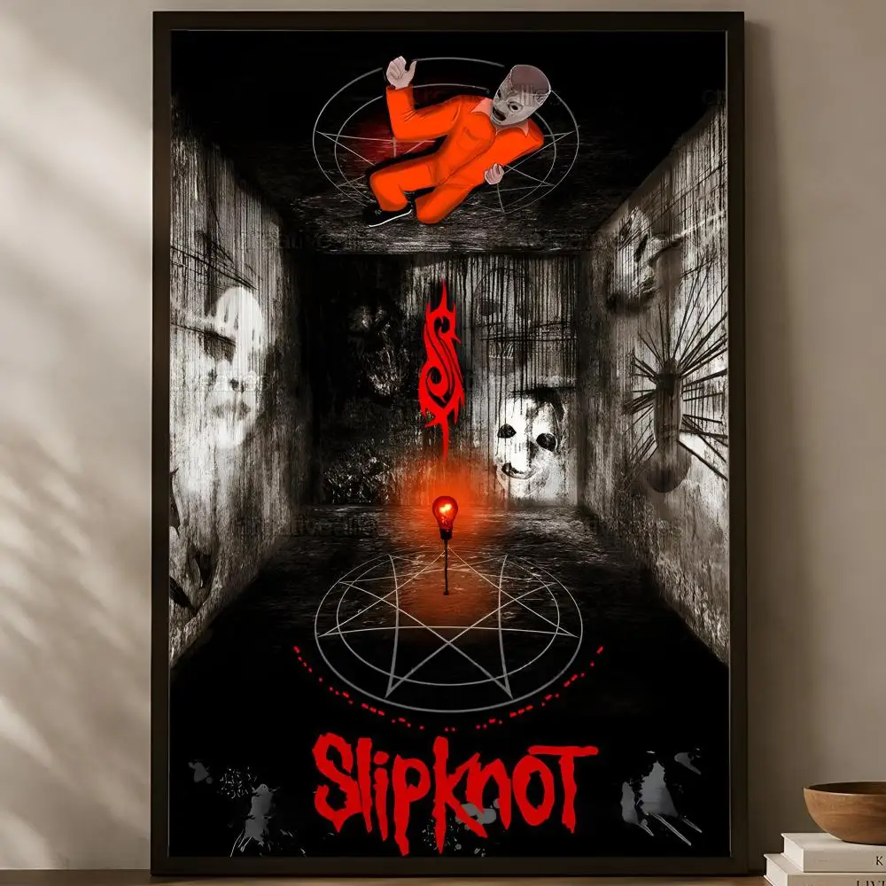 Band S-Slipknot Poster, selbstklebendes HD-PVC-Wandkunstposter, wasserfeste Dekoration für Schlafzimmer, Wohnzimmer und Zuhause – Detail 18
