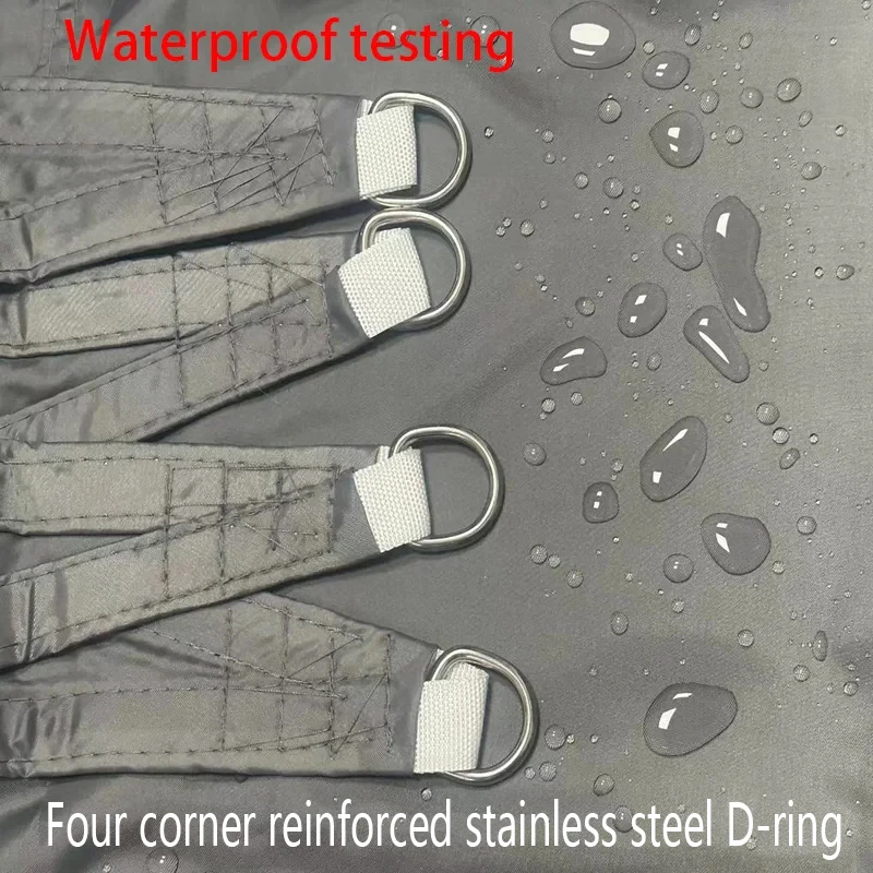 Oxford Waterproof Sunshade Sail Rainproof Snow Shade Cloth Outdoor Patio Canopy Durable Multicolor