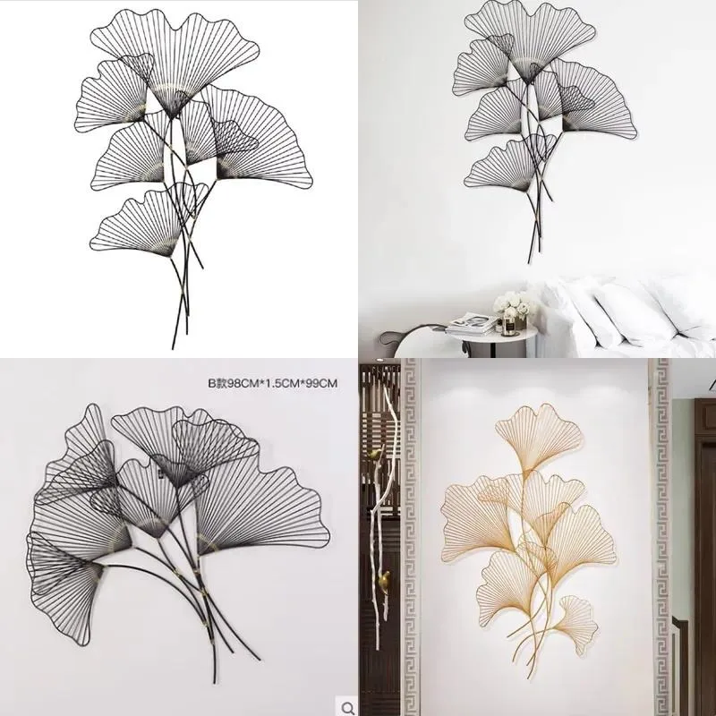 Wrought Iron Wall Art 3D Home Decoration for Living Room and Chinese Restaurant