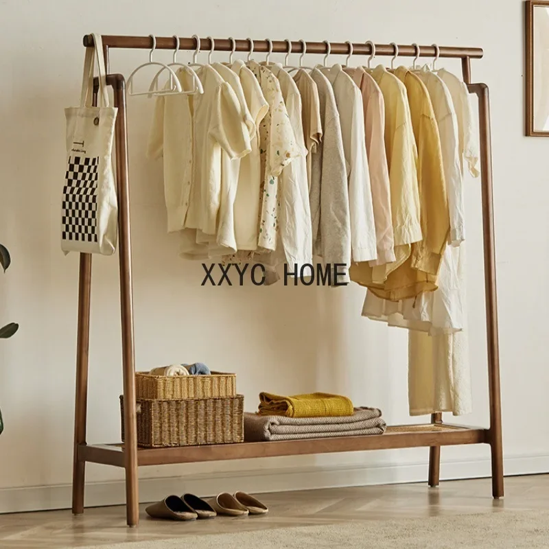 

Nordic Crane Feet Rattan Clothes Hanger Ins Floor Coat Rack Bedroom