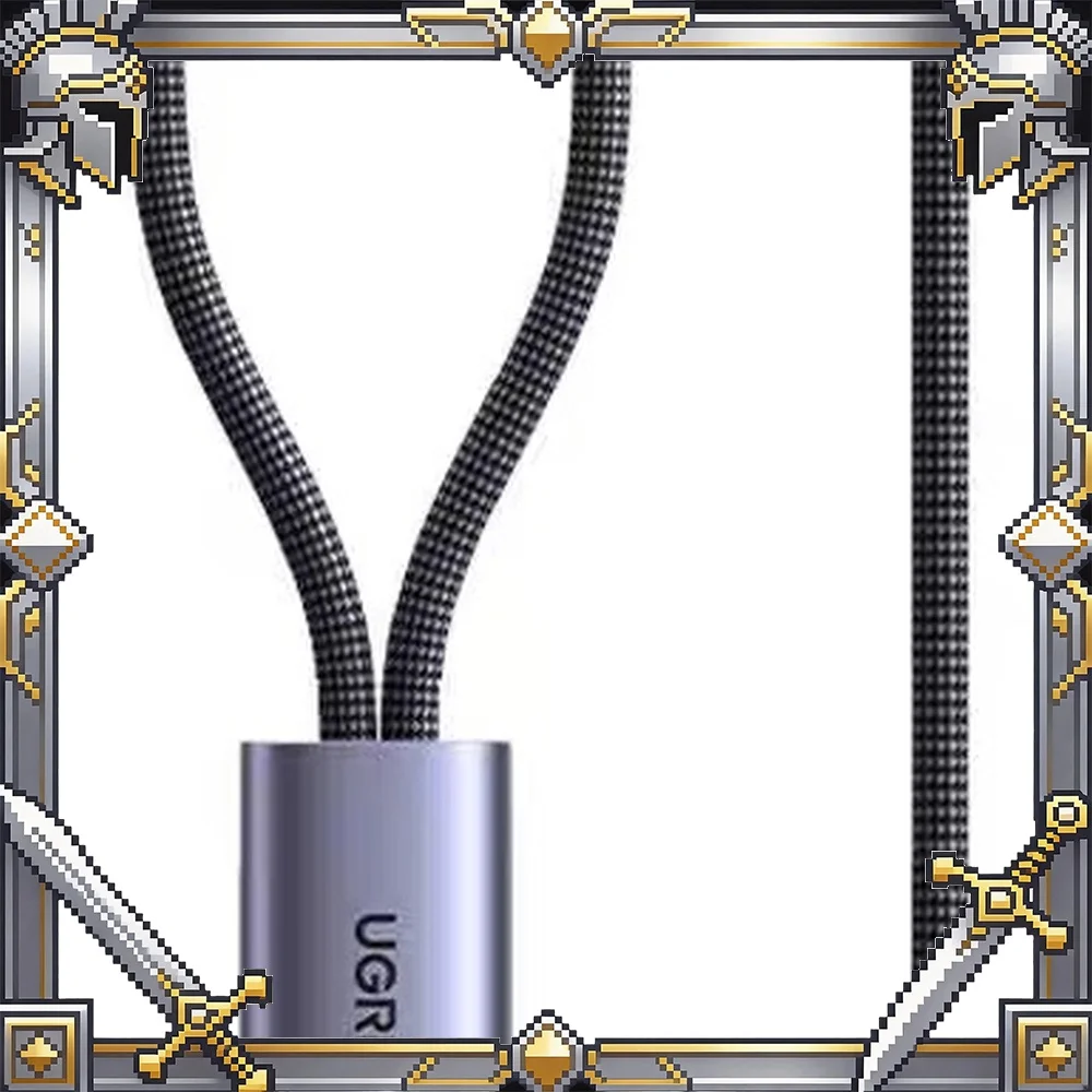 UGREEN L533 USB C Splitter Cable 1 to 2 Dual Port 140W 1.5m Braided for iPhone Laptop Tablet Phone