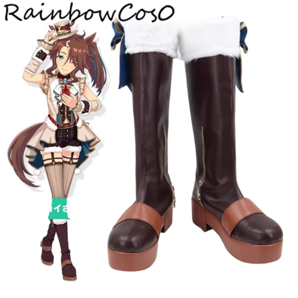 

Mejiro Palmer Umamusume Pretty Derby Cosplay Shoes Boots Game Anime Party Halloween RainbowCos0 W5481