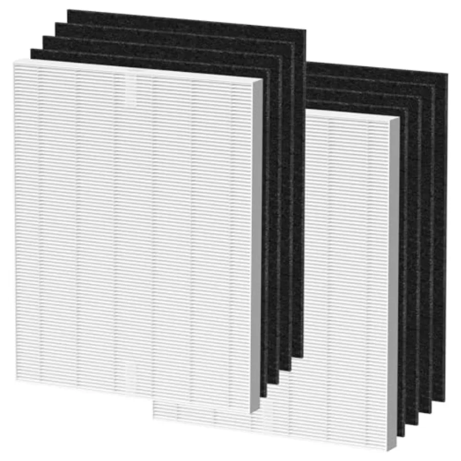 

D360 Replacement Filter D3 Compatible with Winix D360 Air Puri-Fier 2 H13 True HEPA Filters + 8 Activated Carbon Pre-Filters Pa