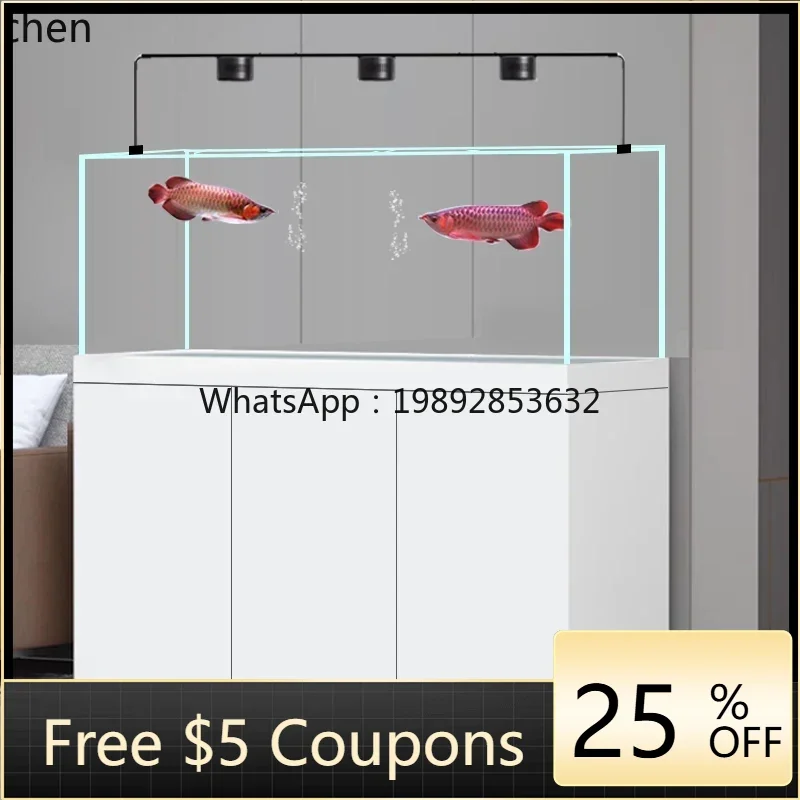 

YG10no pipe fittings Zhuo bottom filter fish tank integrated pull bar Ning no pipe silent fish tank large and medium-sized