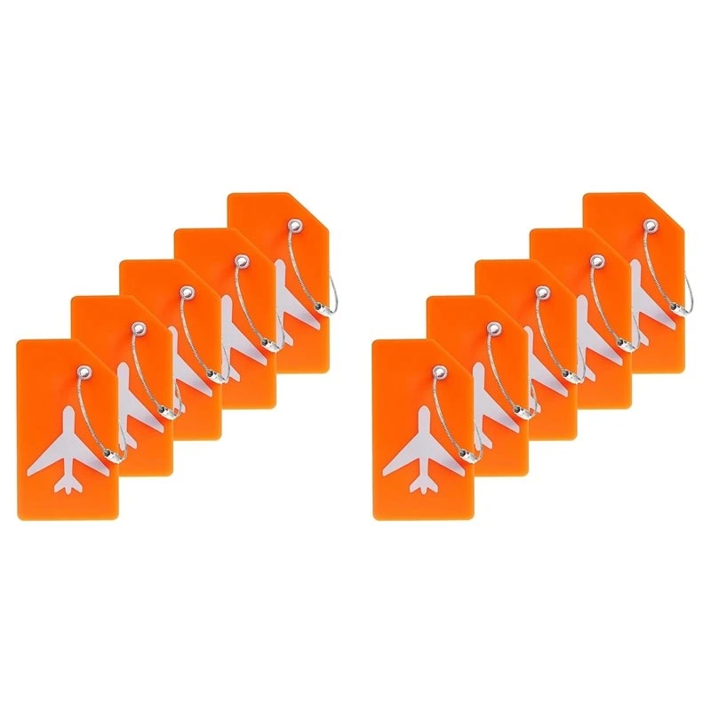 TEXU 10X Silicone Luggage Tags Luggage Handbag Travel Suitcase Tags With Name Card Quick Discover Luggage