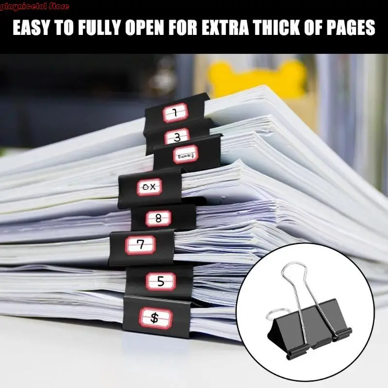 E8BA 12 PCS/CLIPS CLIPS BARRA SET CLIPS ESCRIBIR SUMINATRAS