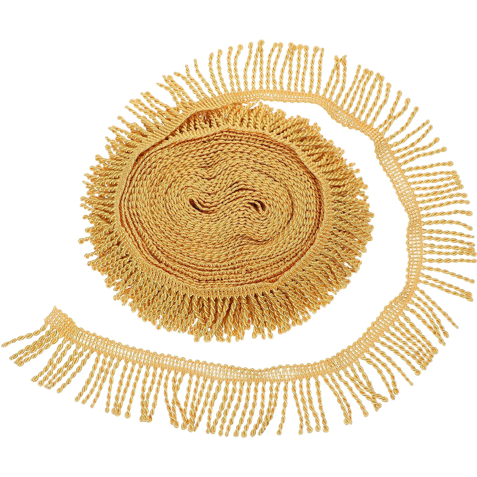 

1Roll Twisted Braid Tassel Trim 10.5m Elegant Fringe for Curtains Sofas Lampshades DIY Sewing Decoration Fabric Embellishment