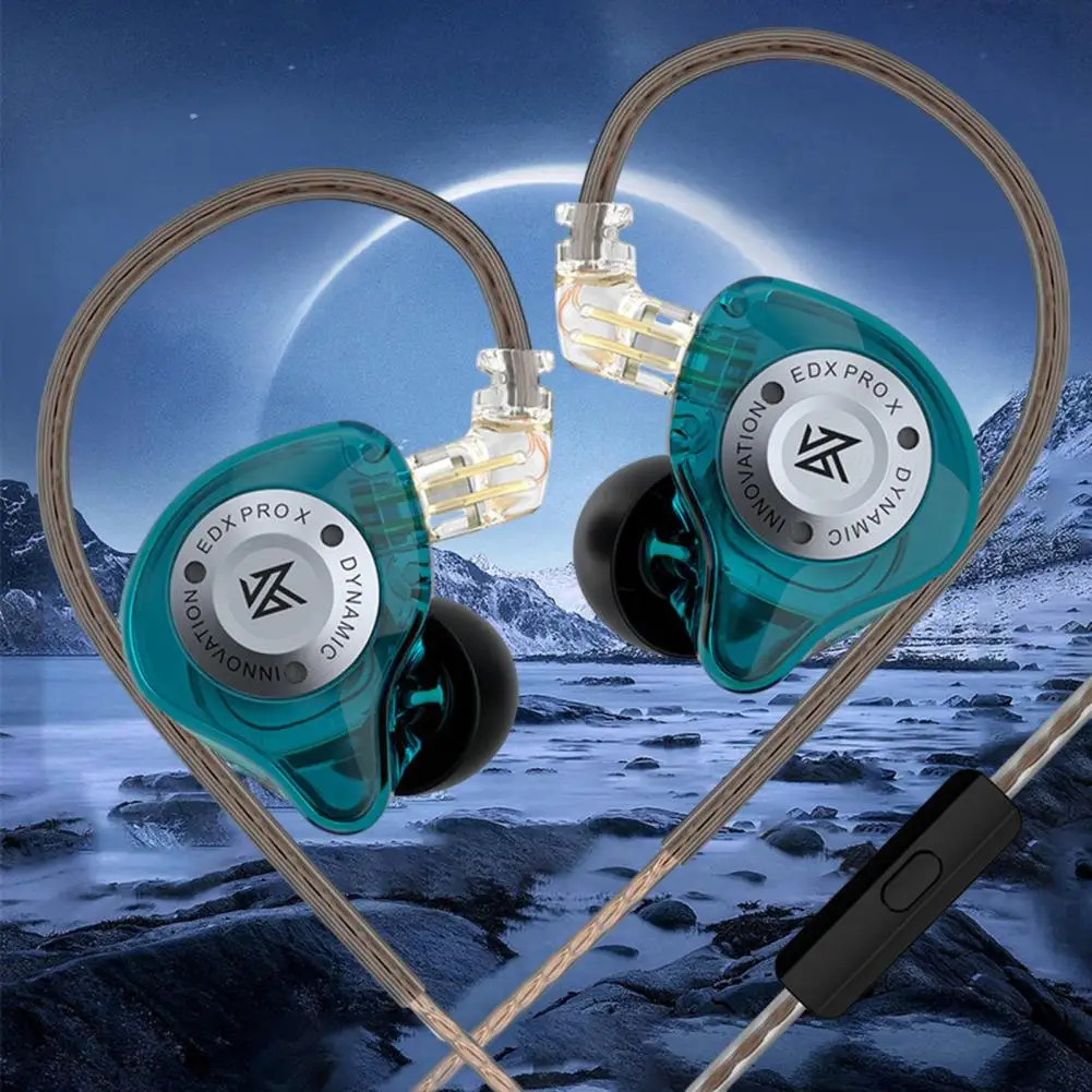 Stereo Earphone Wired Headphone High-quality Wired Earphones with Stereo Distortion-free Line Control In-ear Design for Sports