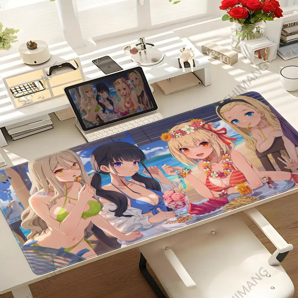 

Mouse Pad Kawaii Anime Lycoris Recoil Xxl Mouse Mats Gamer Keyboard Mausepad Gaming Accessories Desk Mat Large 900x400 Mause pad