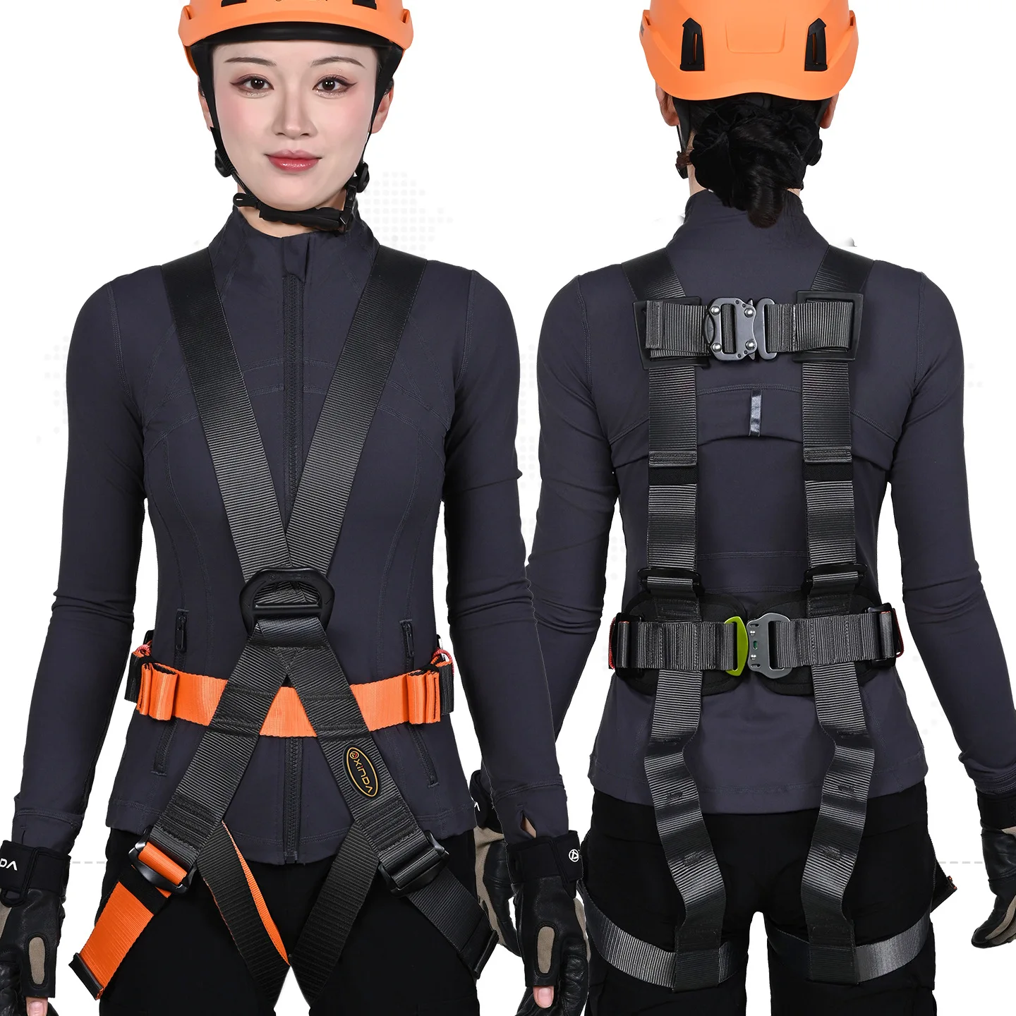 Xinda Lightweight Outdoor Via Ferrata Full Body Anti Slip Seat Belt, Climbing Adventure Expansion High Altitude Operation,P947