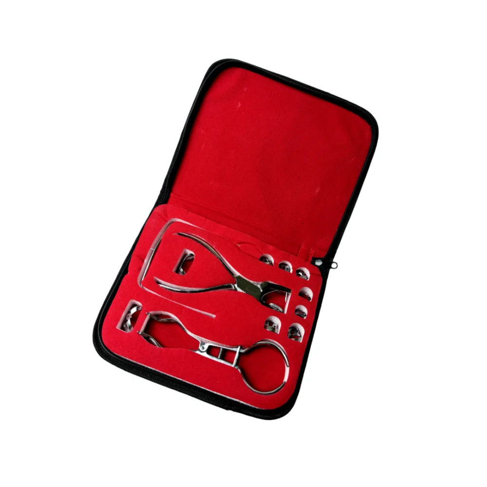 JUMTOP Dental Rubber Dam Kit 12PCS Complete Tool Set for Dental Practice Needs