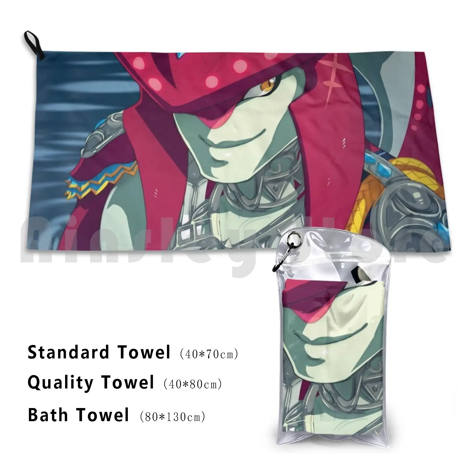 My Prince ! Bath Towel Beach Cushion Zora Sidon Shark Husband Pretty Handsome Furry Breath Of The Wild