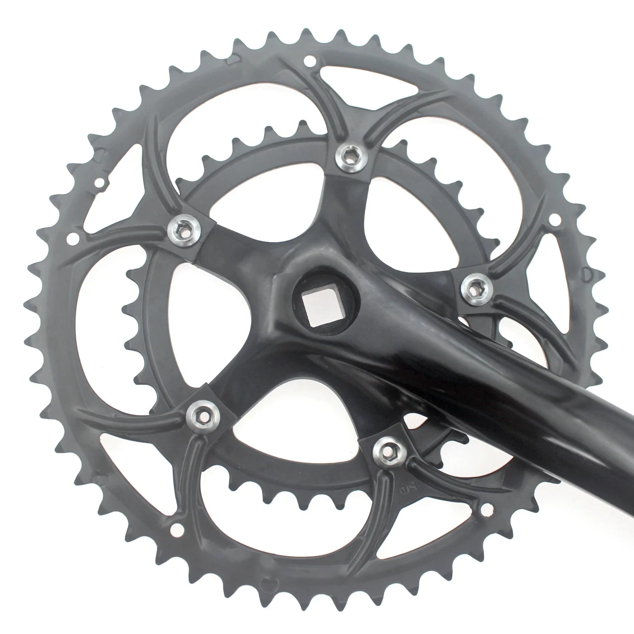 8/9 Speed 50/34T Road Bike Crankset BCD 110mm Diamond Hole Double Sprockets Bicycle Cranks Parts Chainwheel Bike Accessories