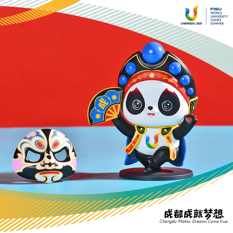 Chengdu Universiade Sichuan Opera Face Changing Blind Box Handmade Model Rongbao Mascot Panda Cultural Creative Souvenir Gift