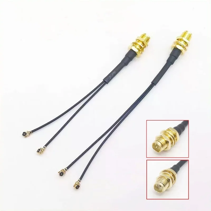 

2Pcs Dual IPEX1 To SMA Female Converter Adapter Cable For DJI O3 Air Unit FPV Digital Image transmission VTX Antenna DIY Parts