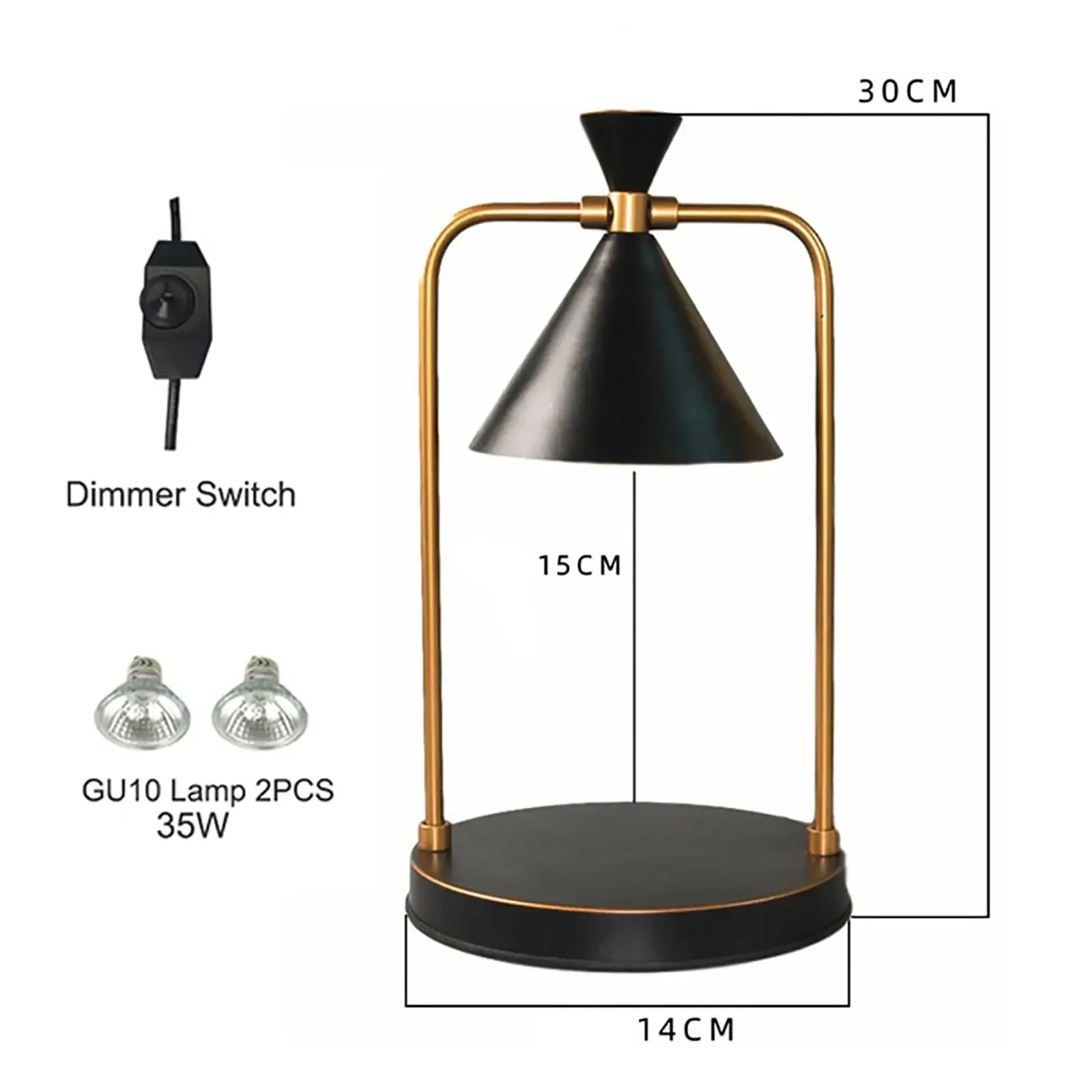 Lámpara de mesa para decoración, horno de aromaterapia de vidrio, cera de fusión, vela de fusión, lámpara de mesa de atmósfera para dormitorio