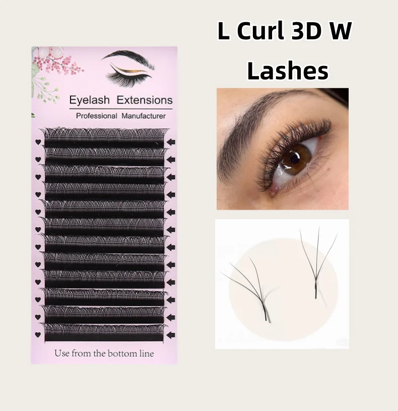 MARIA SASHA W 3D Shape Premade Volume Easy Fans Nature Miękkie rzęsy Automatyczny kwiat C/D/M/L/DD Przedłużanie sztucznych rzęs