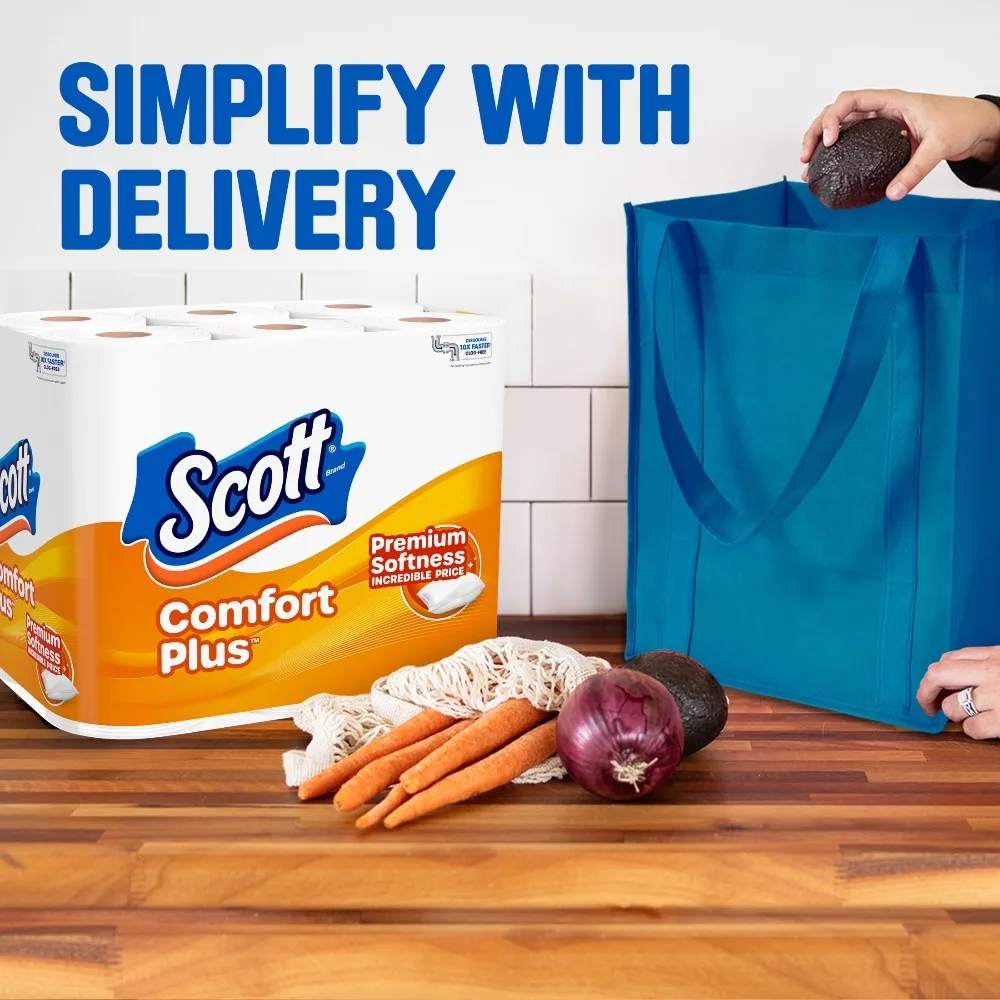 Ultra Soft Toilet Paper 12 Mega Rolls Bathroom Tissue Strong and Absorbent Eco Friendly Septic Safe Biodegradable view 7
