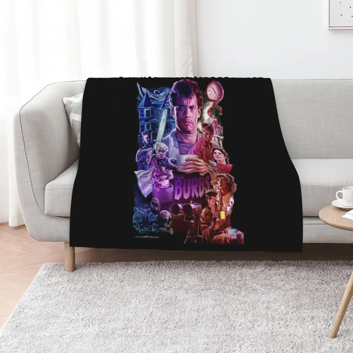 THE BURBS Throw Blanket For Sofa Thin valentine gift ideas Winter beds Shaggy Nap for sofa Blankets