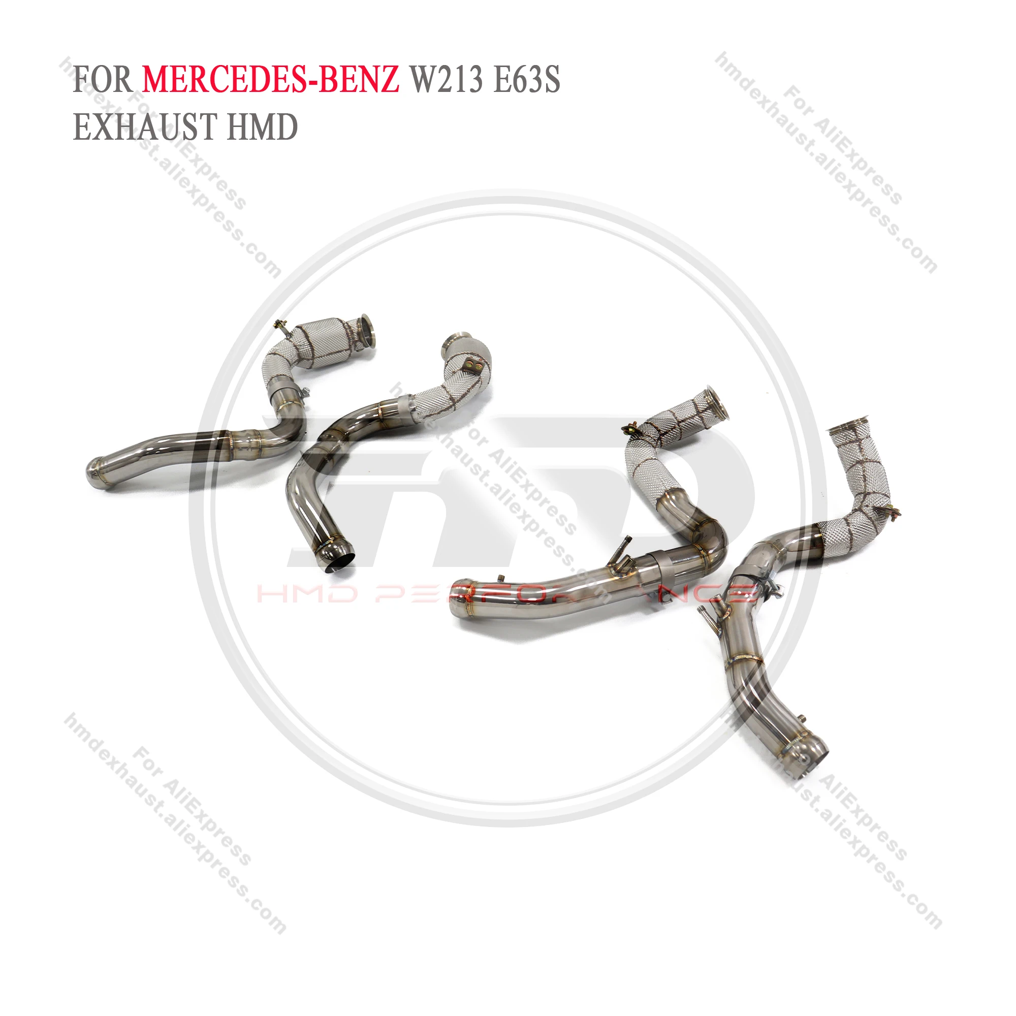 HMD exhaust manifold downpipe for Mercedes-Benz W213 E63S Auto parts Catalytic converter head no Cat tube no OPF