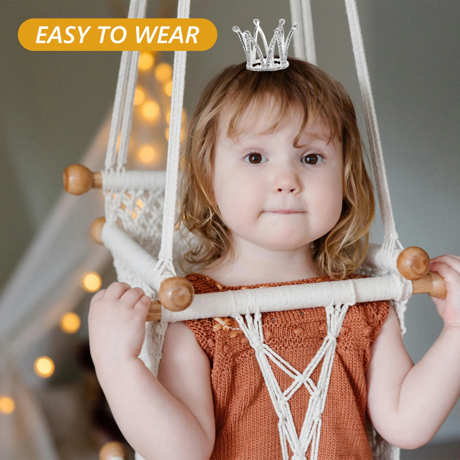 

1 Piece Silver Alloy Rhinestone Flower Hairband Crown Pattern Wedding Hair Clip for Party Engagement Tiara