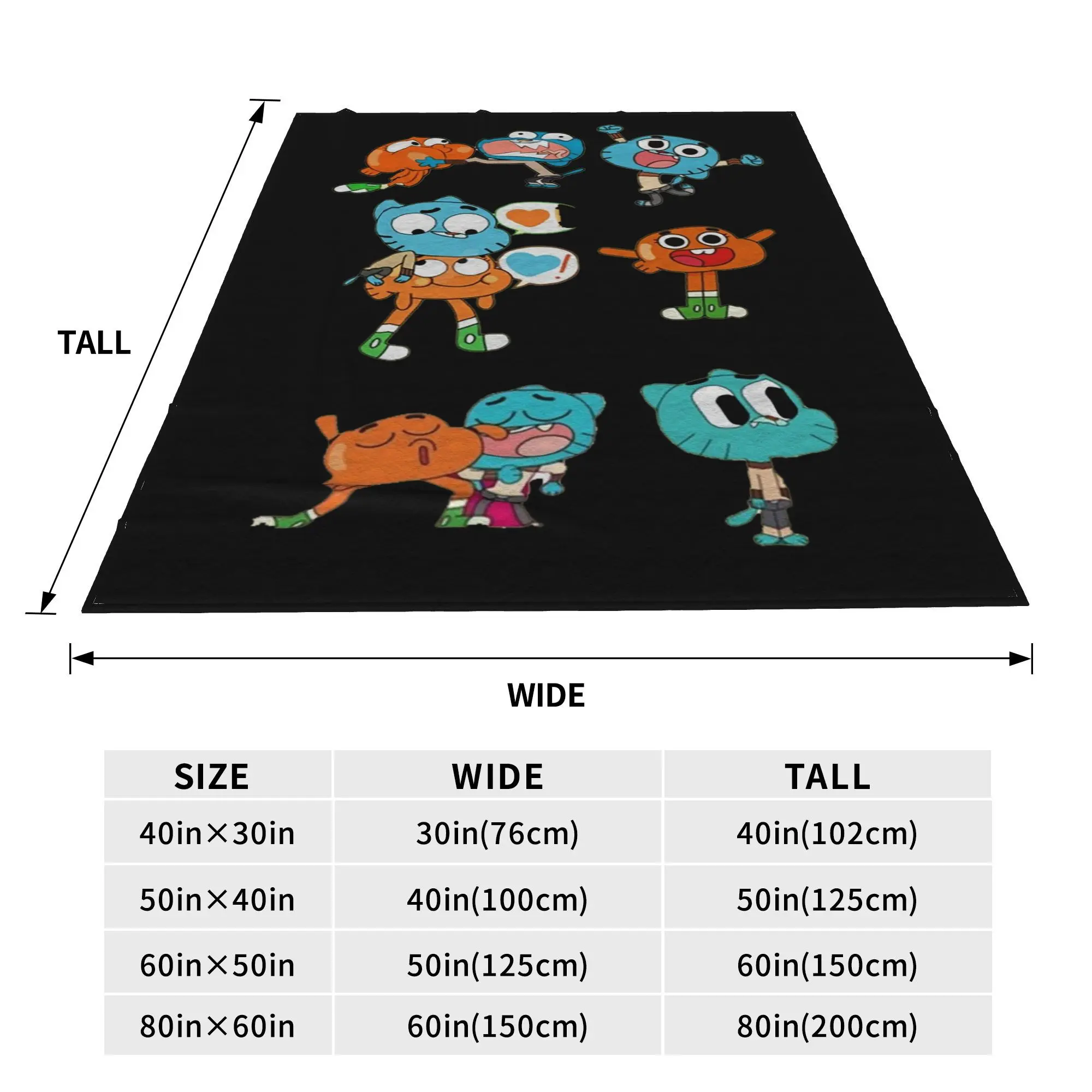 gumball Blankets Soft Warm Flannel Throw Blanket Cover for Bed Living room Picnic Travel Home Couch