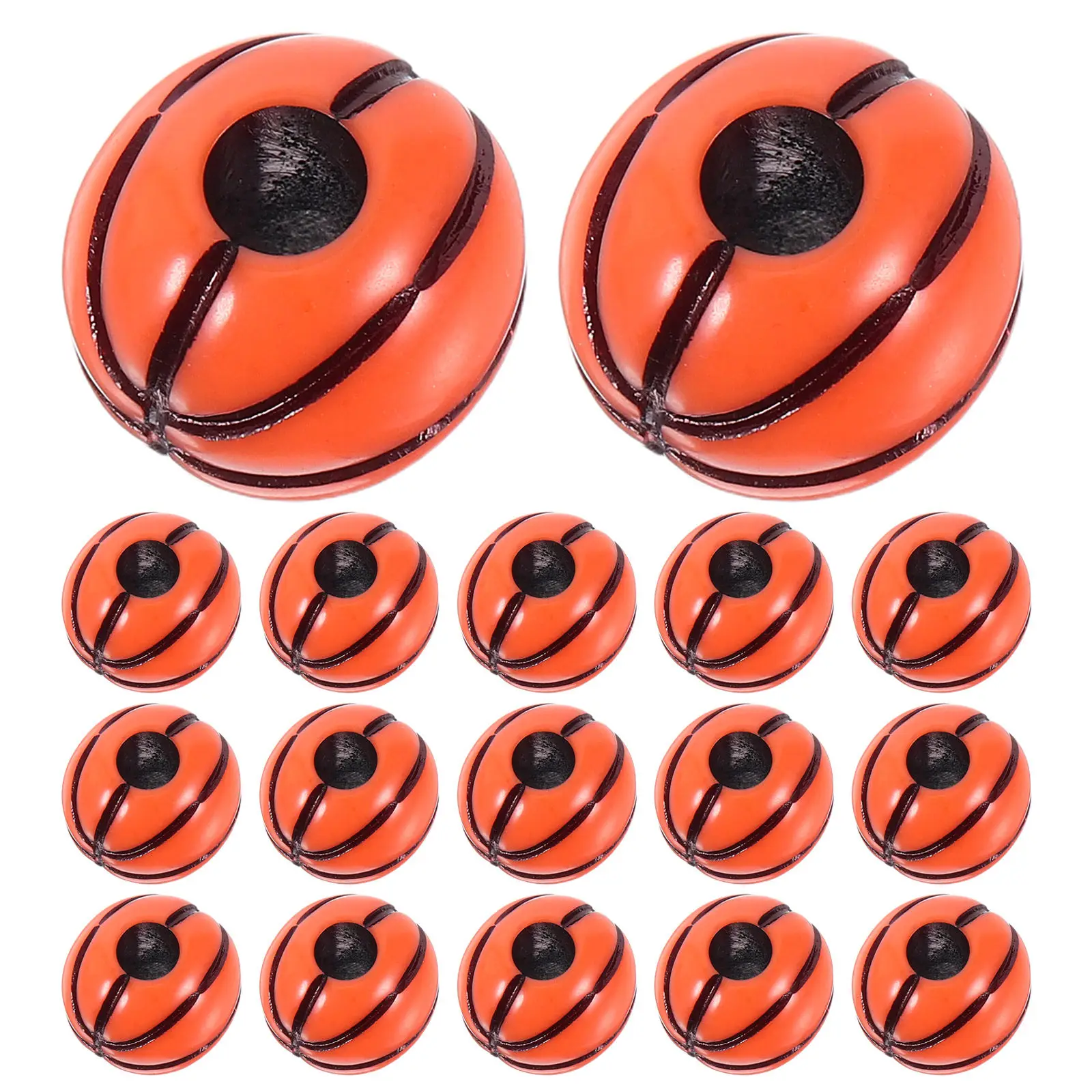 

100 шт. акриловых бусин в виде баскетбольных мячей для рукоделия, изготовления украшений, браслетов, брелоков, развивающие и творческие наборы