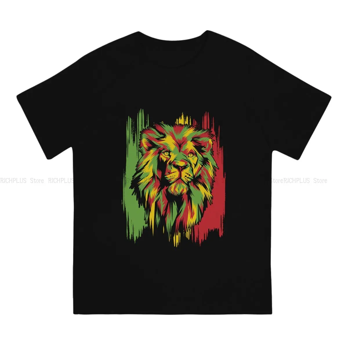 Jamaican Lion Rasta Unique TShirt  Casual Polyester T Shirt Hot Sale T-shirt For Adult