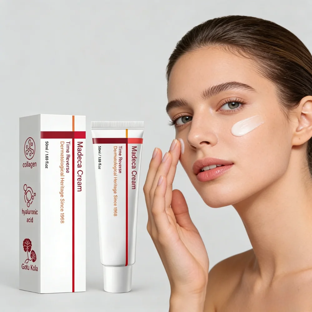 

Centella Collagen Face Repair Cream Reduces Wrinkles Moisturizer Brightening Skin Madeca Cream Anti-Aging Facial Cream Skin Care