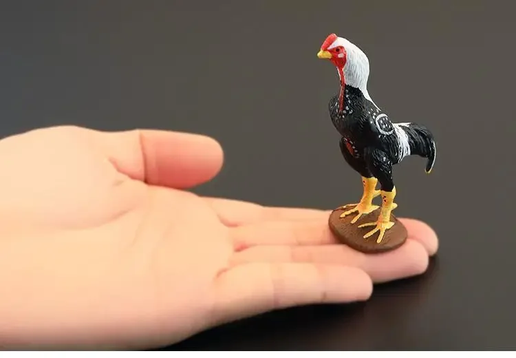 Simulation cockfighting hen back chicken Canada goose farm poultry chicken duck goose animal model ornaments