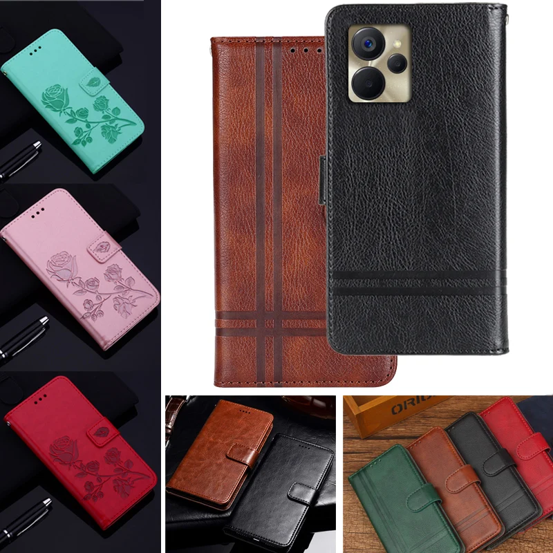 Magnetic Attraction Leather Case For Realme 9i 5G Holster Flip Cover Case Wallet Phone Bags For Realme9i 5G RMX3612 Fundas Coque