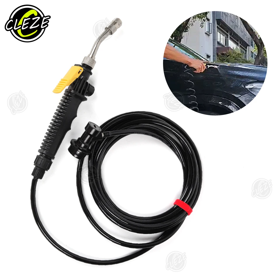 CLEZE 6m/4m Professional High Pressure Car Wash Water Nozzle Spray Gun Strong Handle Metal Nozzle Car Cleaning Accessories