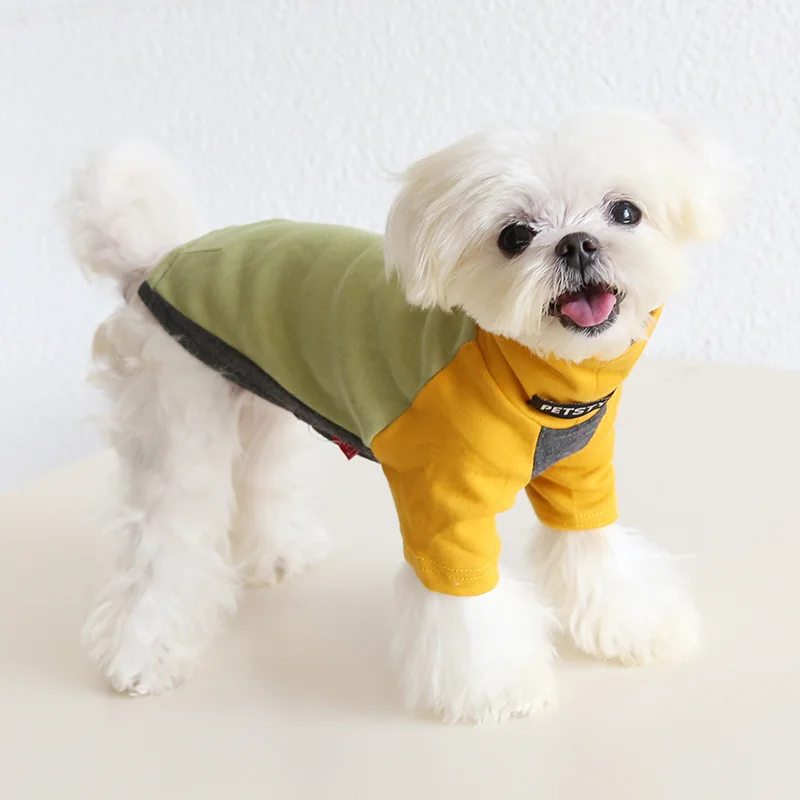 

Mutihome Fashion Pet Dog Supplies Color Blocking Sports Base Shirts Dog And Cat Clothing Pet Dog Clothing
