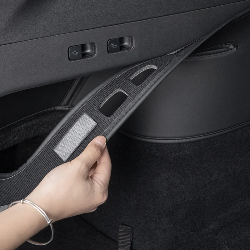 مناسبة لنماذج Tesla Model Y 21-24، وسادات حماية سميكة على جانبي صندوق السيارة تحمي الداخلي بشكل فعال