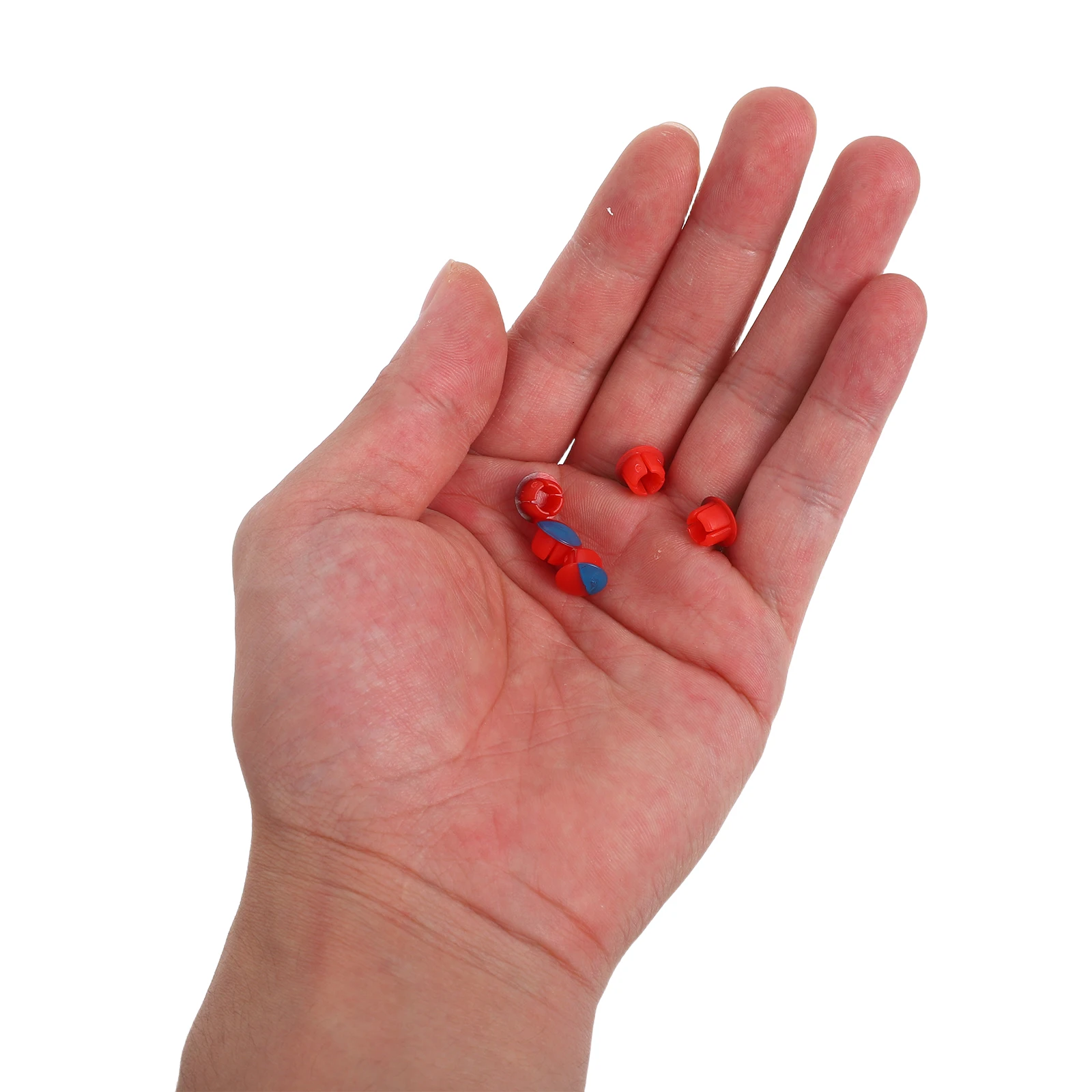 

5pcs Red Blue Kitchen Faucet Cover Hot Cold Indicator Universal Fit Tap Accessories Easy Install Hexagon Screw Fixation