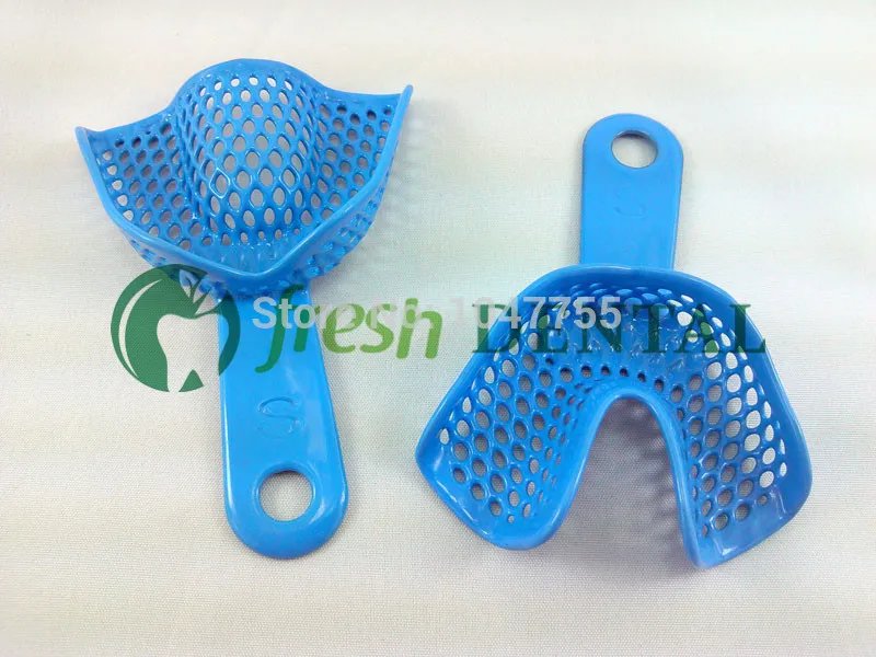 

5 pairs Dental Plastic-Steel Impression Trays Dental Trays for impressions Impression tray Blue autoclavable Dental Supply SL517