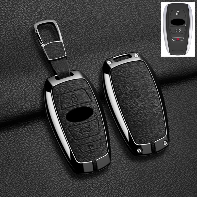 Passende Autoschlüsselhülle aus Zinklegierung für Subaru WRX XV Crosstrek Legacy BRZ Forester Impreza STi Outback 2015-2019 Zubehör – Detail 21