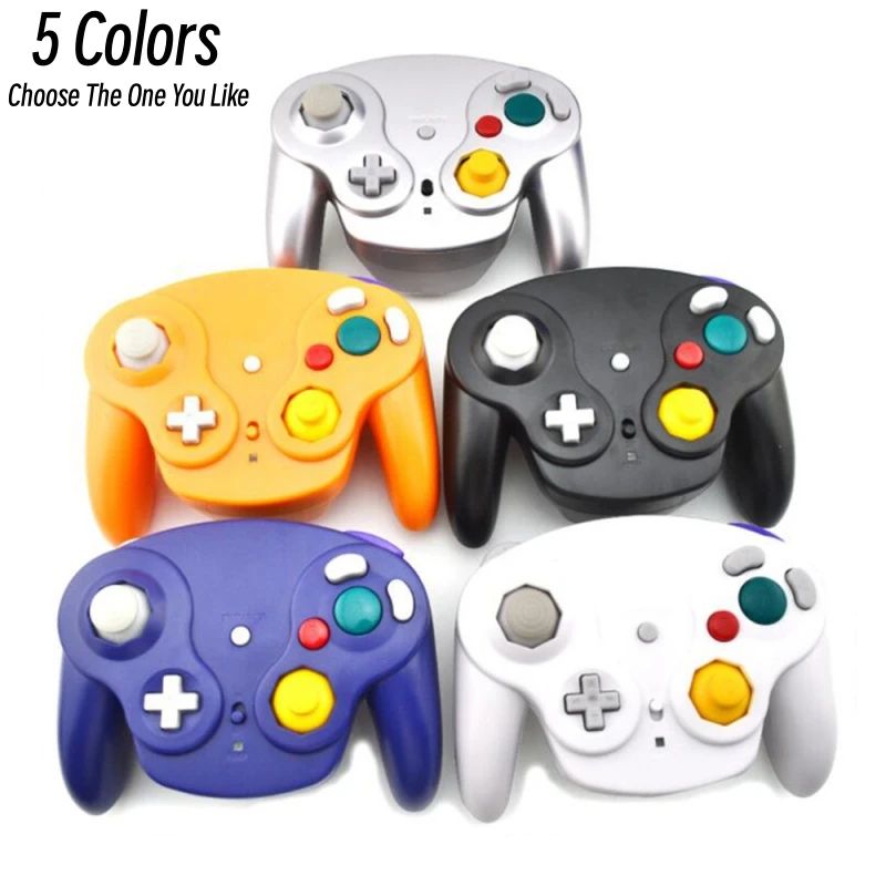 5 Colors Wireless Gamepad Controller for NGC game console with 2.4G Adapter Gamepads Joystick for GameCube Video Game Console