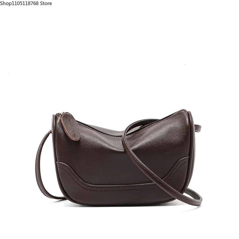 

Mini Small Genuine Leather Vintage Bag Crossbody Bag Luxury Mobile Phone Shoulder Bag