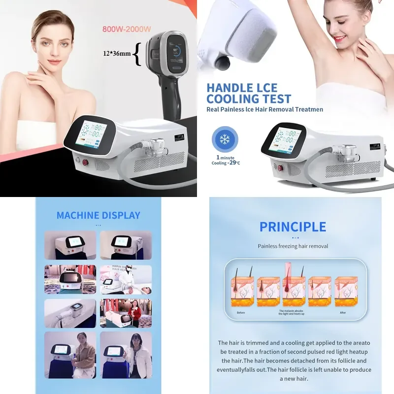 Single-handle personal care machine for skin regeneration, portable desktop beauty equipment, hair removal cleaning brush