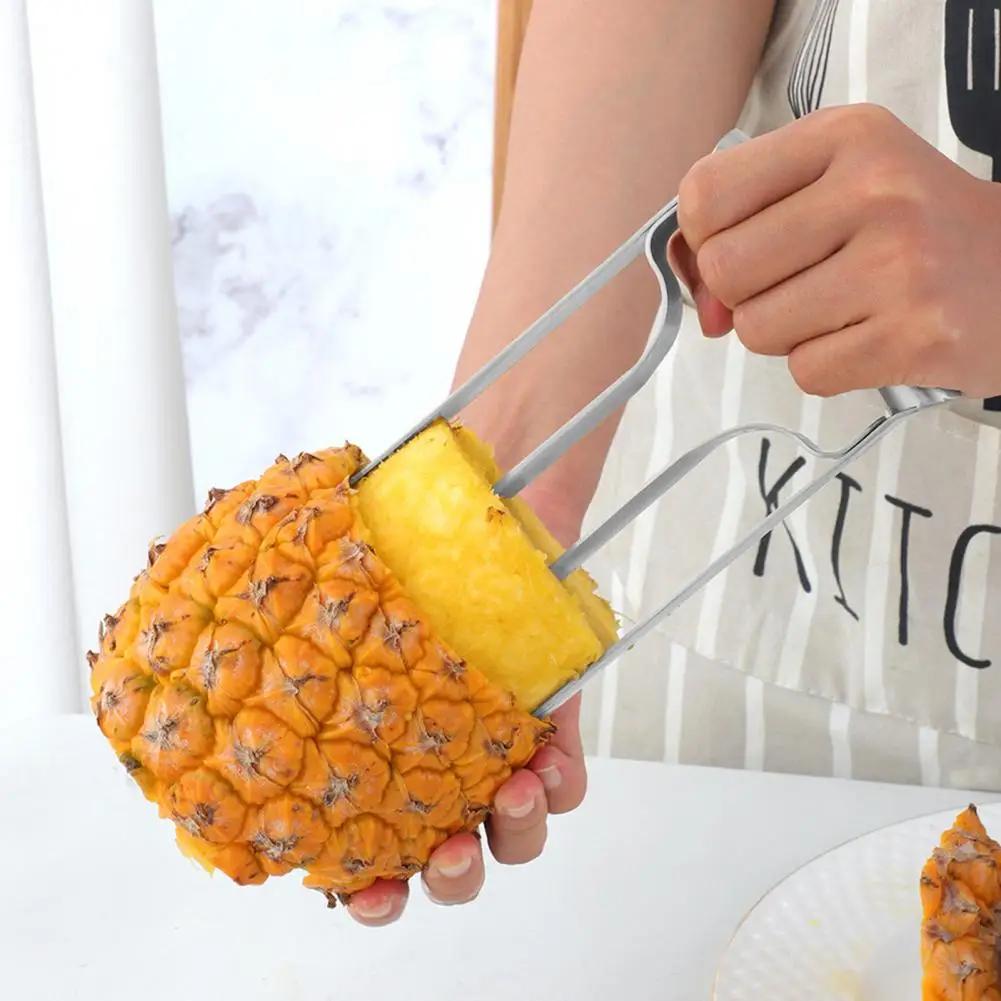 19.5*10cm Stainless Steel Pineapple Peeler Corer Cutter Tool Fruit Slicer Kitchen Gadget Portable For Home Picnics Party Travel