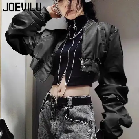 Punk Gothic Jacket Women Harajuku Retro Rock Vest Suit Coat Sexy Halloween Costume Party Clothes Outfit Black Gothic Clothing